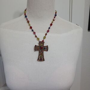 Beaded Cross necklace